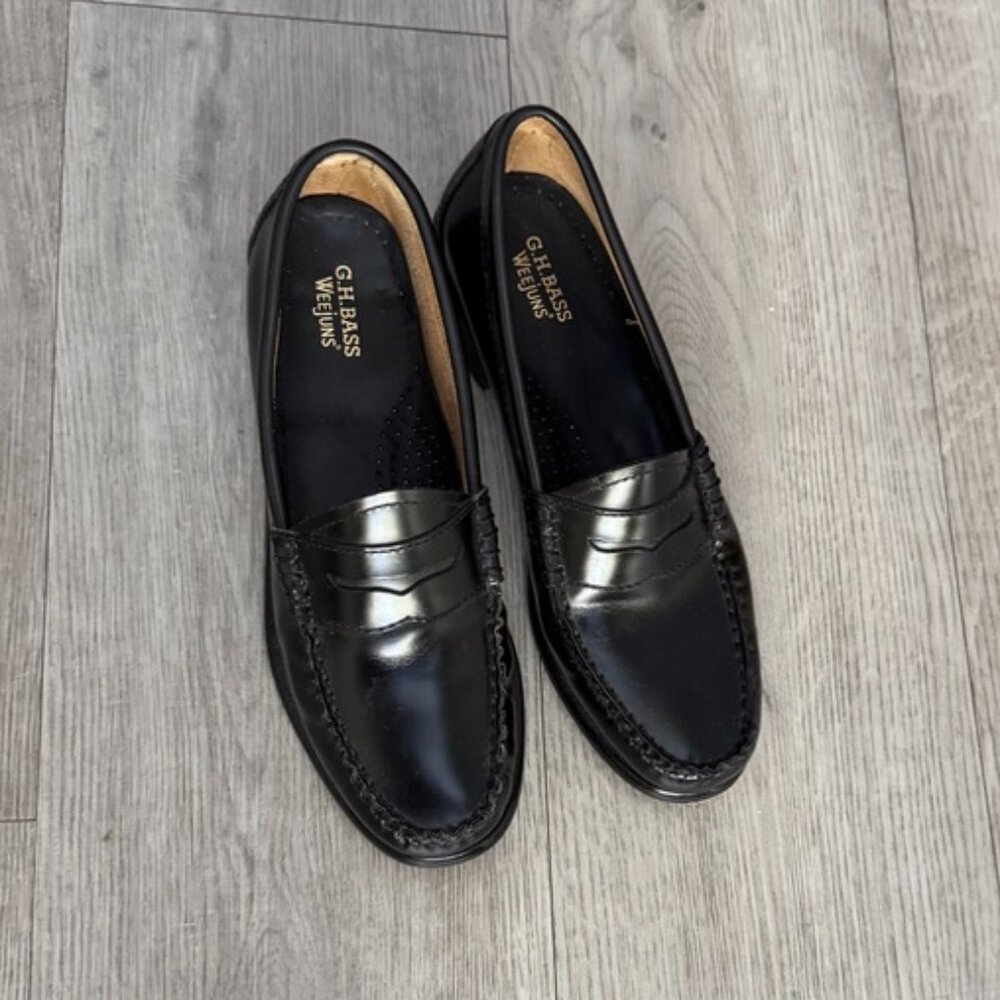 G.H Bass Black Loafers
